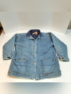 🔥Vtg Limited Jeans Kids Size 14 Denim Barn Chore Jacket Unisex